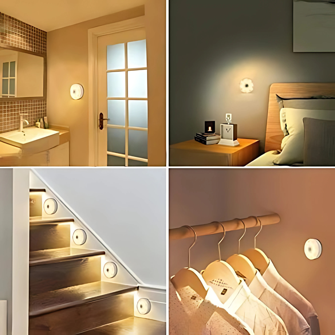 Motion Sensor LED Wall Light for Bedroom, Hallway, Kitchen or Closet
