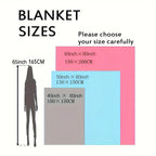 Soft fleece blanket with Eeyore design - Available in multiple sizes for all seasons