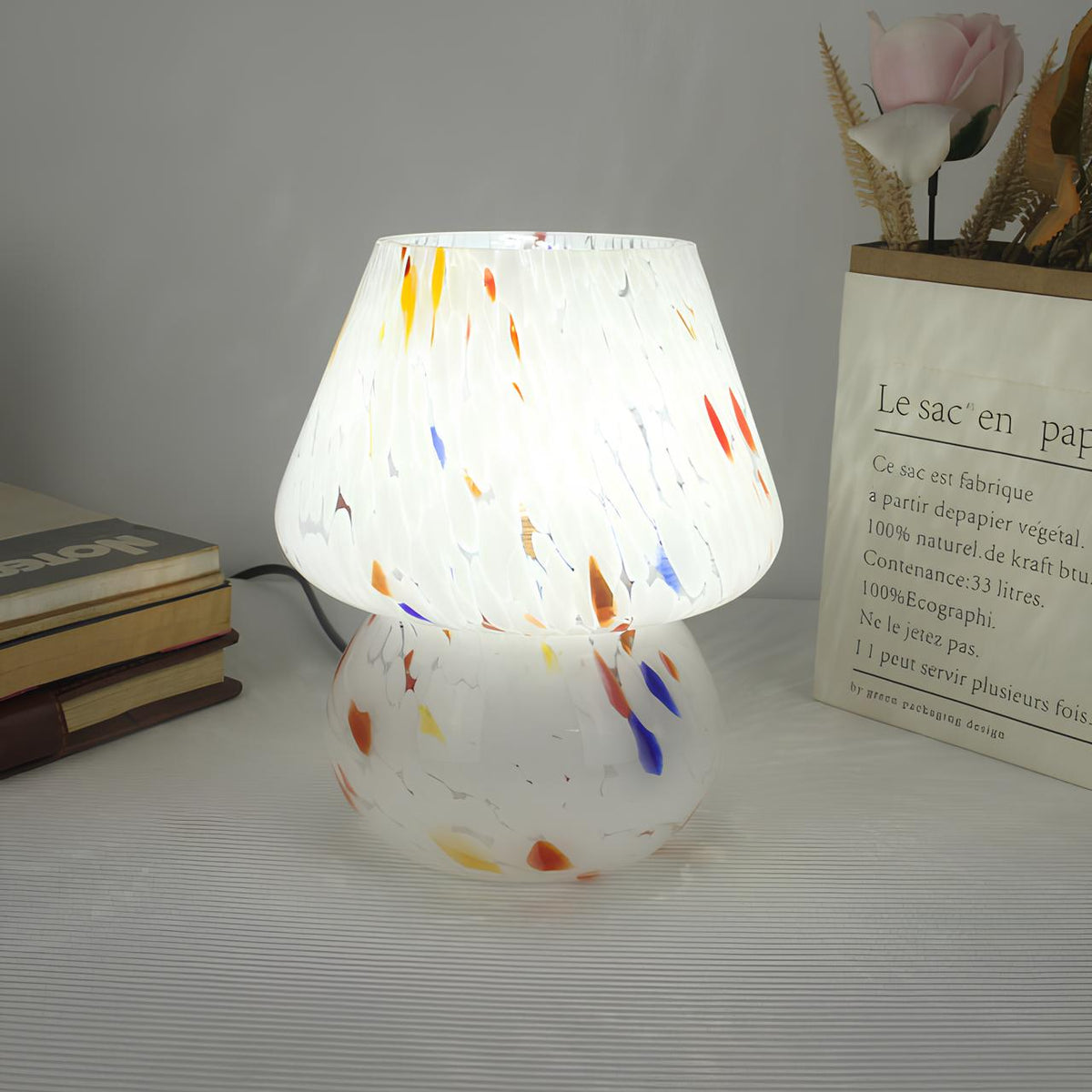 Verra Hand-Blown Glass Lamp