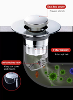 CleanSeal Universal Pop-Up Sink Plug