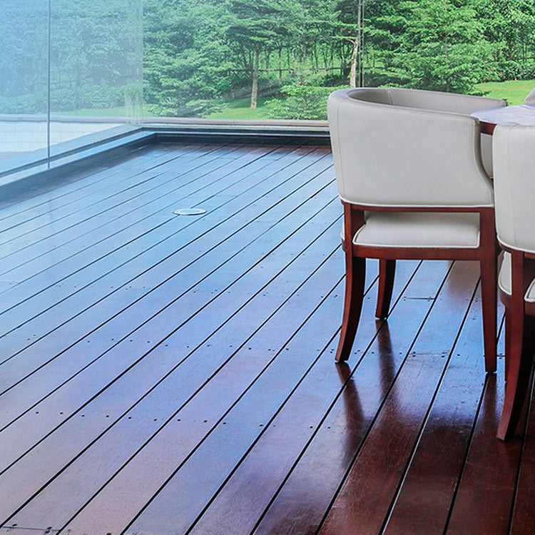 Modern solid hardwood flooring Merbau wood side cladding for terrace