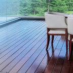 Modern solid hardwood flooring Merbau wood side cladding for terrace