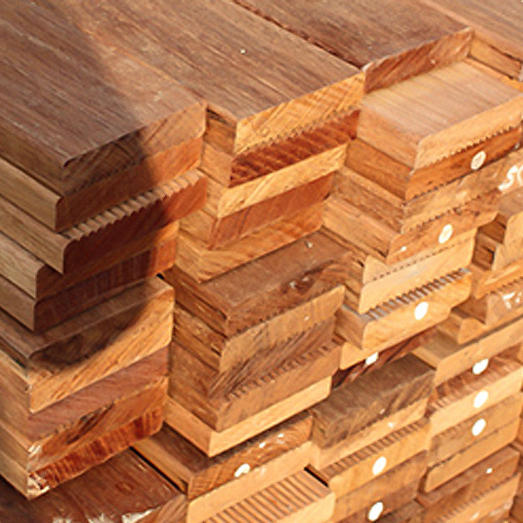 Modern solid hardwood flooring Merbau wood side cladding for terrace