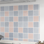 Modern Tile Peel & Stick PVC Grid Pattern Self-Adhesive Wallpaper
