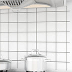 Modern Tile Peel & Stick PVC Grid Pattern Self-Adhesive Wallpaper