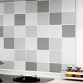 Modern Tile Peel & Stick PVC Grid Pattern Self-Adhesive Wallpaper