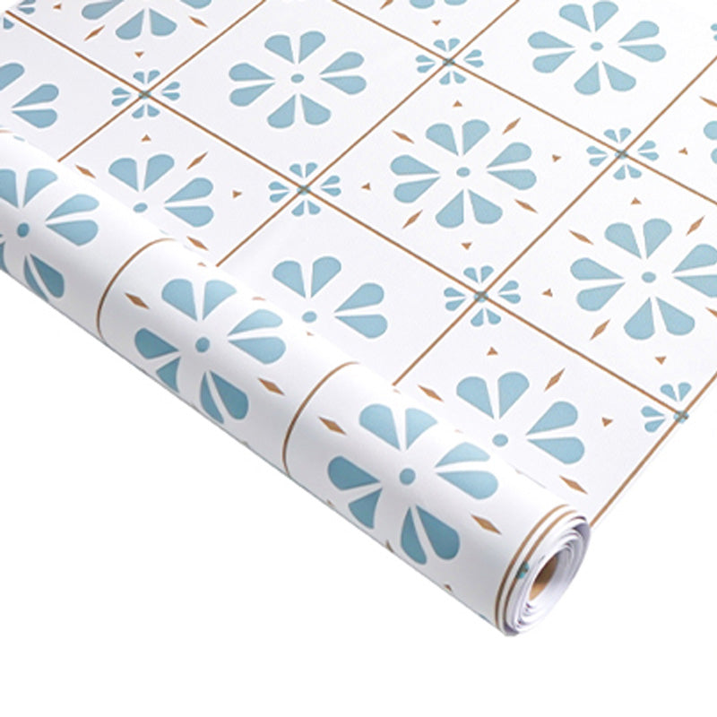 Modern Tile Peel & Stick PVC Grid Pattern Self-Adhesive Wallpaper