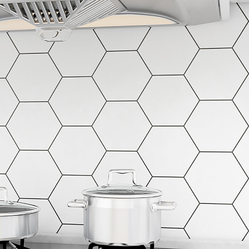 Modern Tile Peel & Stick PVC Grid Pattern Self-Adhesive Wallpaper