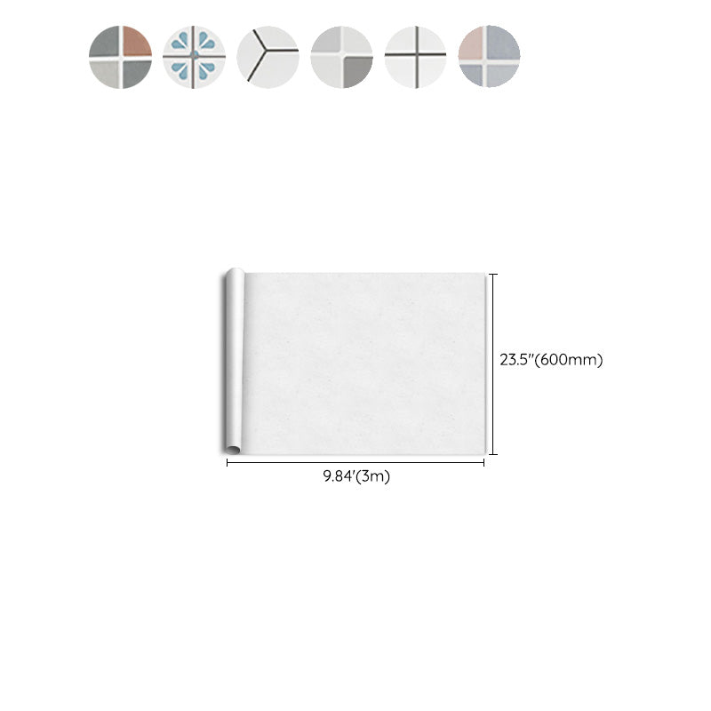 Modern Tile Peel & Stick PVC Grid Pattern Self-Adhesive Wallpaper