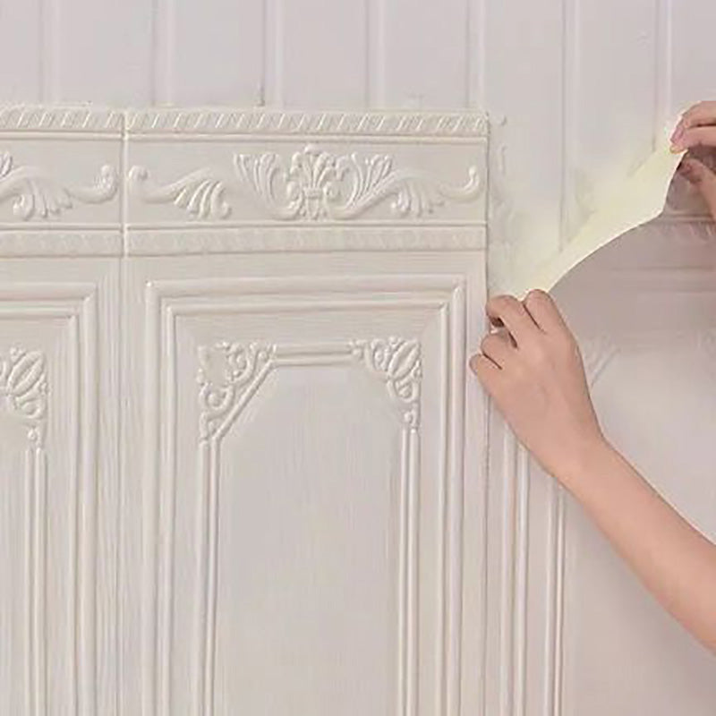 Classic Wall Access Door Peel and Stick 3D Embossed Wall Ceiling for the Living Room