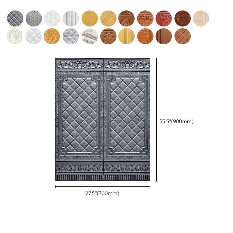 Wall Panel 3D embossed Peel and Stick waterproof back panels for living room
