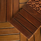 Traditional Floor Tile Interlocking Composite Outdoor Flooring Floor Tile