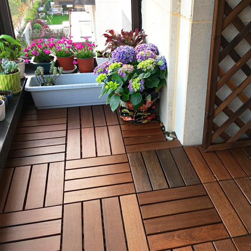 Traditional Floor Tile Interlocking Composite Outdoor Flooring Floor Tile