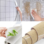 PVC waterproof mosaic tile for bathroom splash protection scratch-resistant