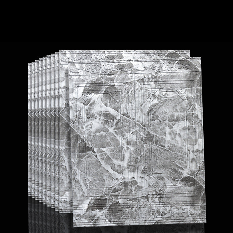 Contemporary waterproof 3D wall panel veneer for peeling and sticking for interior walls