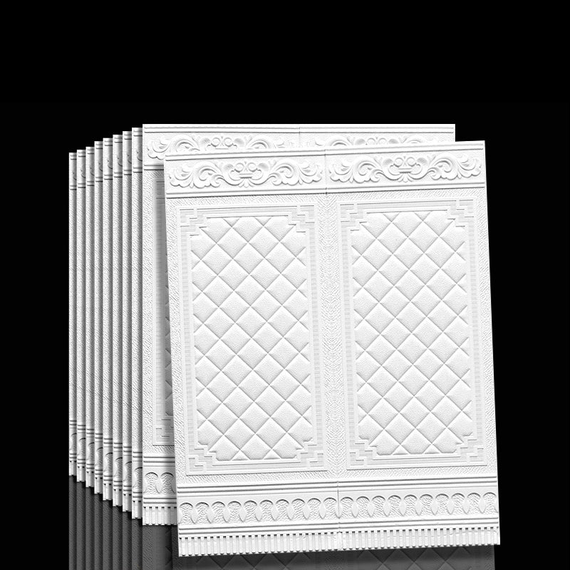 Contemporary waterproof 3D wall panel veneer for peeling and sticking for interior walls