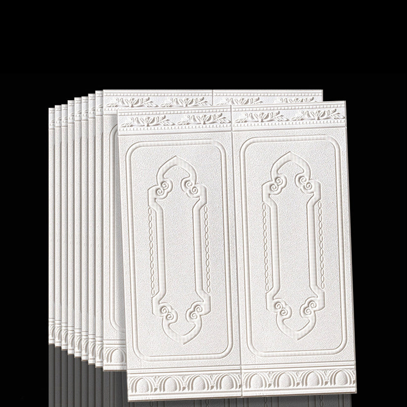 Contemporary waterproof 3D wall panel veneer for peeling and sticking for interior walls