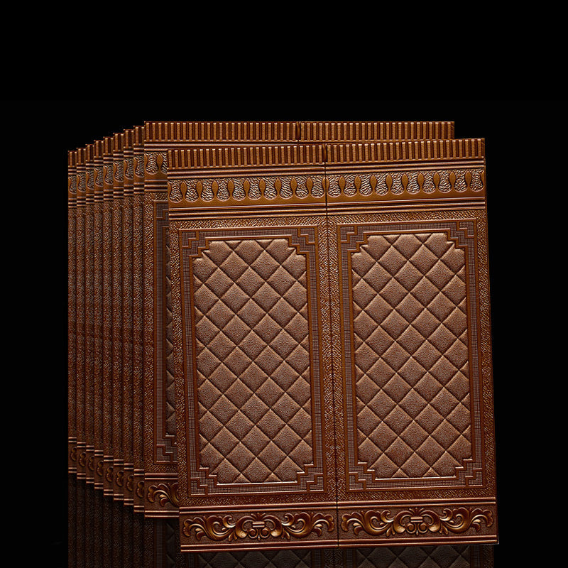 Contemporary waterproof 3D wall panel veneer for peeling and sticking for interior walls