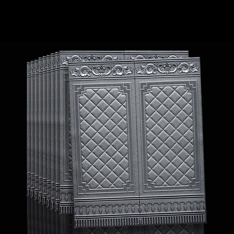 Contemporary waterproof 3D wall panel veneer for peeling and sticking for interior walls