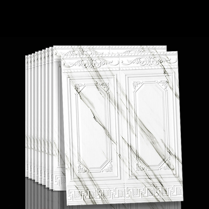Contemporary waterproof 3D wall panel veneer for peeling and sticking for interior walls