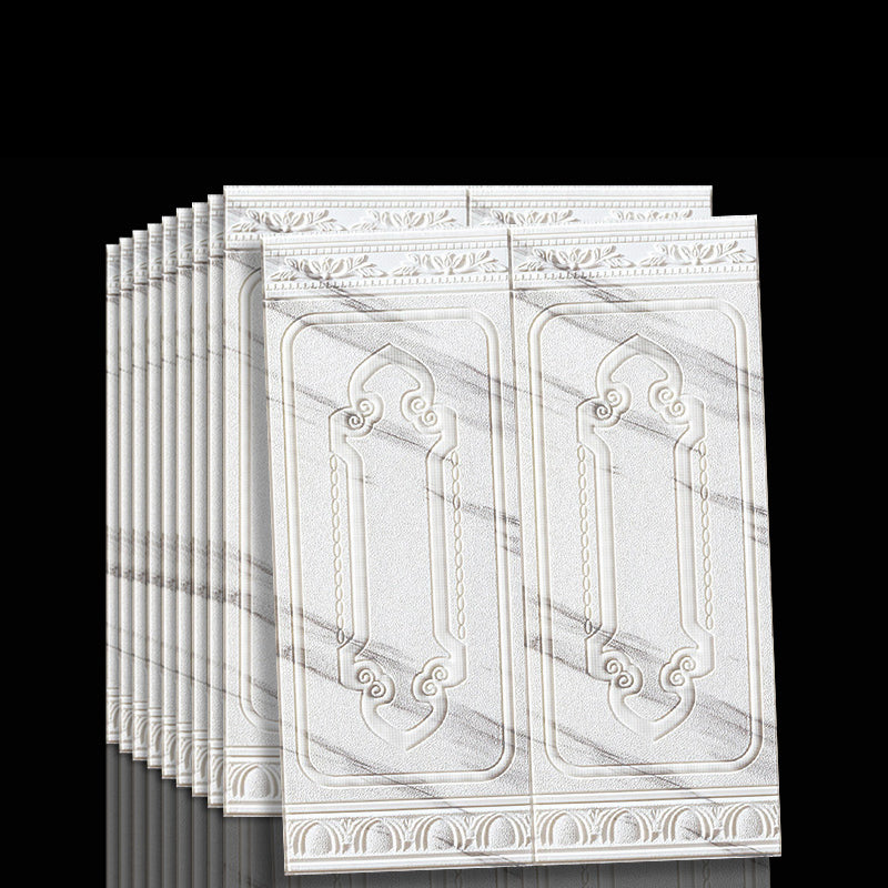 Contemporary waterproof 3D wall panel veneer for peeling and sticking for interior walls
