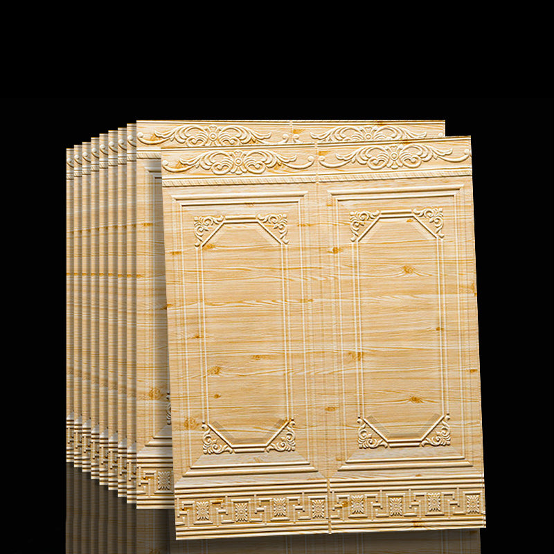 Contemporary waterproof 3D wall panel veneer for peeling and sticking for interior walls