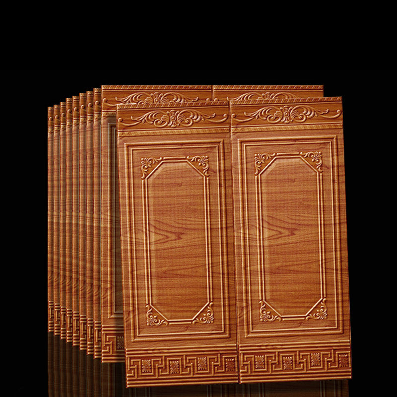 Contemporary waterproof 3D wall panel veneer for peeling and sticking for interior walls
