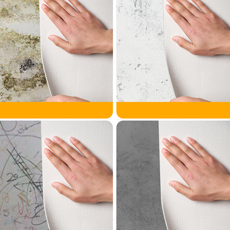 Modern Splash Protection Panels Single Color Removable and Adhesive Waterproof Wall Covering