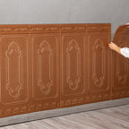 Glam Scratch Resistance Wainscoting 3D Peel and Stick Interior Wall Panel