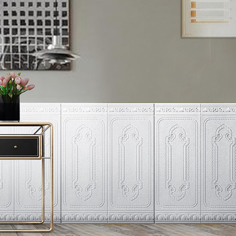 Glam Scratch Resistance Wainscoting 3D Peel and Stick Interior Wall Panel