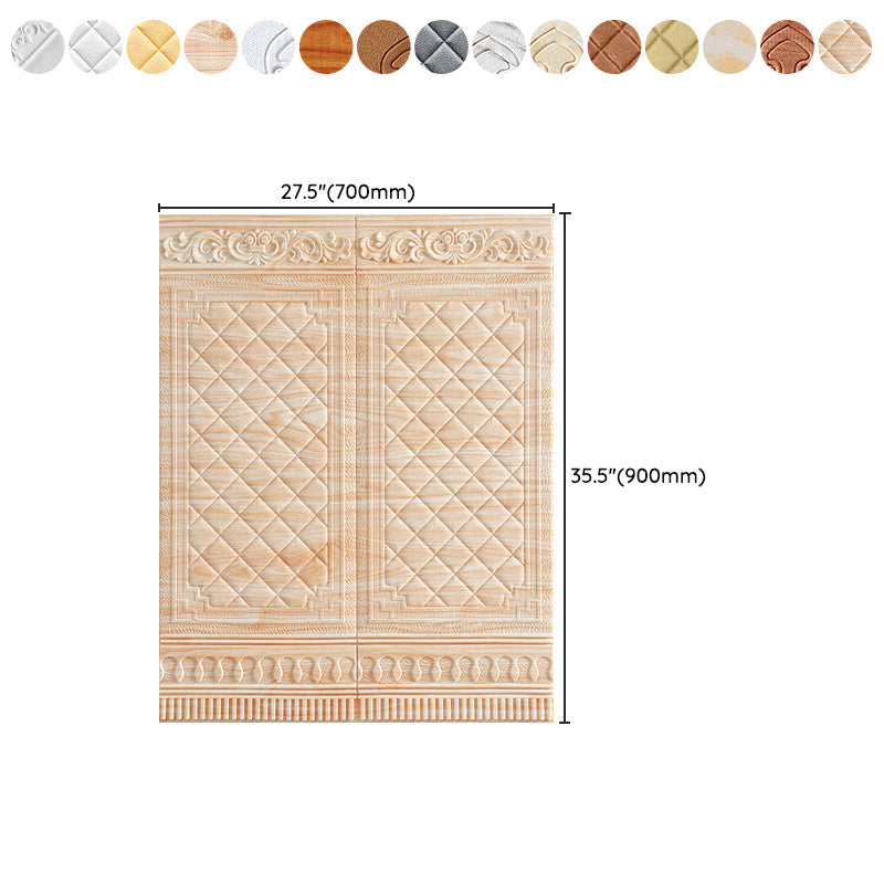 Glam Scratch Resistance Wainscoting 3D Peel and Stick Interior Wall Panel