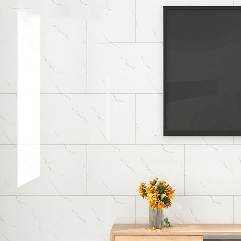 Polished waterproof marbled sheet back panel peel and stick interior insert
