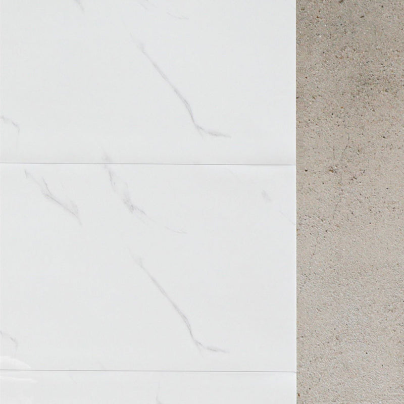 Polished waterproof marbled sheet back panel peel and stick interior insert