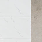 Polished waterproof marbled sheet back panel peel and stick interior insert