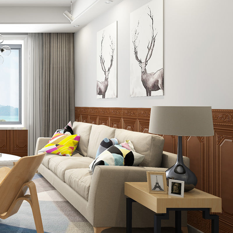 Contemporary waterproof wall cladding peel and stick interior stretch panels