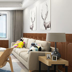 Contemporary waterproof wall cladding peel and stick interior stretch panels