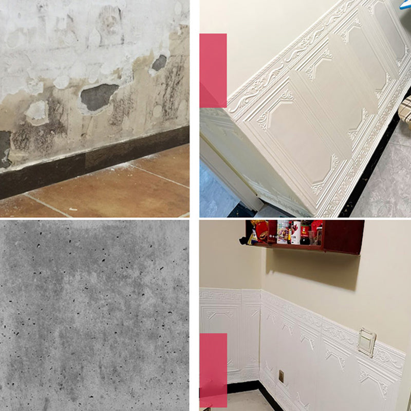 Contemporary waterproof wall cladding peel and stick interior stretch panels