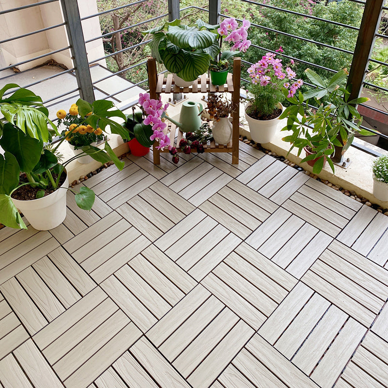 Connectable terrace tiles composite terrace tiles for outdoor use