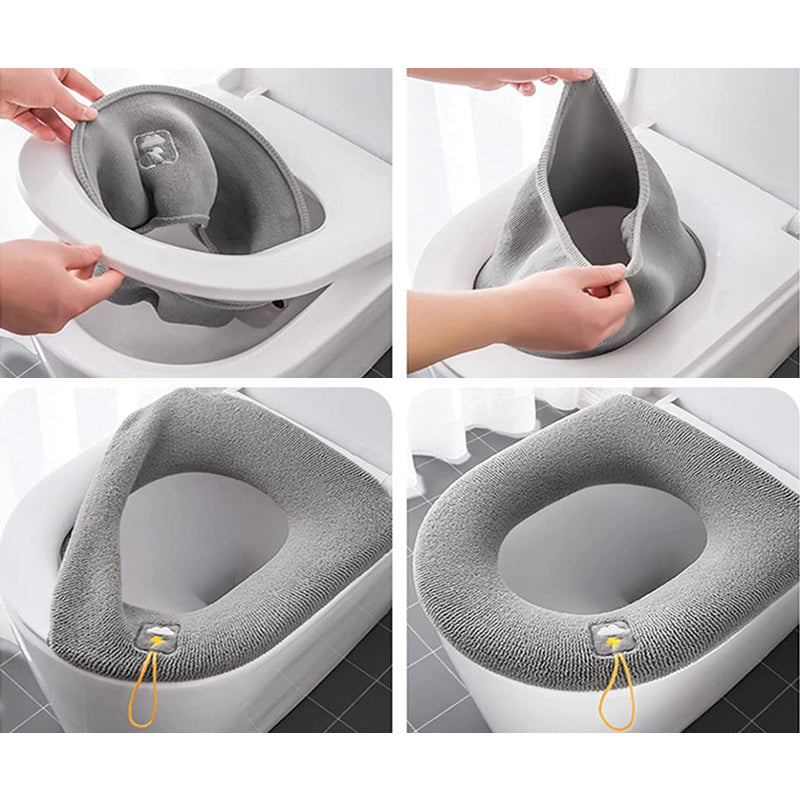 WarmCush - Toilet seat cover for immediate warmth and comfort