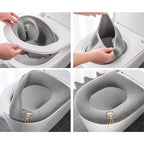 WarmCush - Toilet seat cover for immediate warmth and comfort