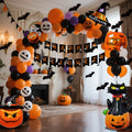 Halloween Balloon Set – Black Orange Purple with Pumpkin Print
