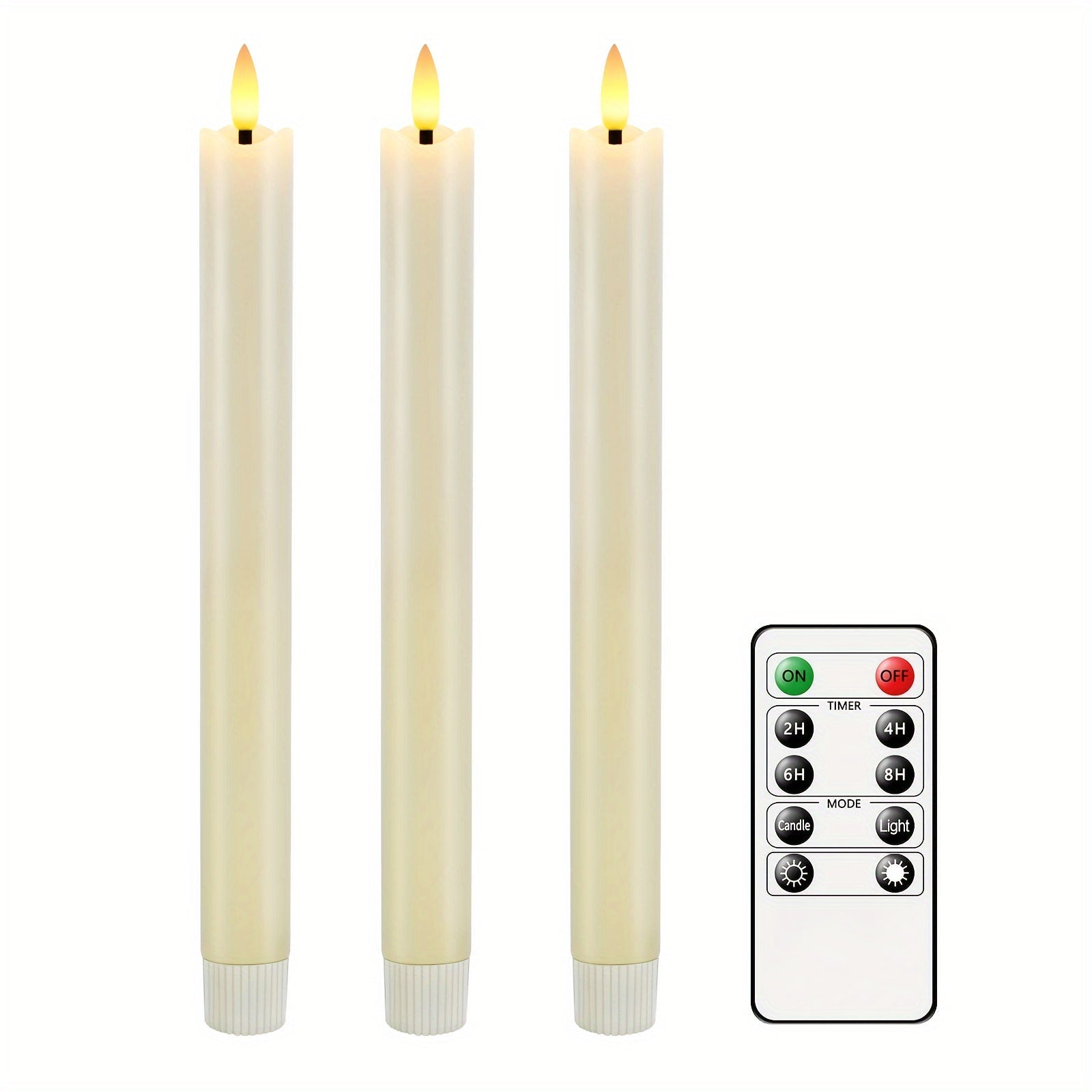 Eebuss Flameless Cone Candles – Realistic LED Effect