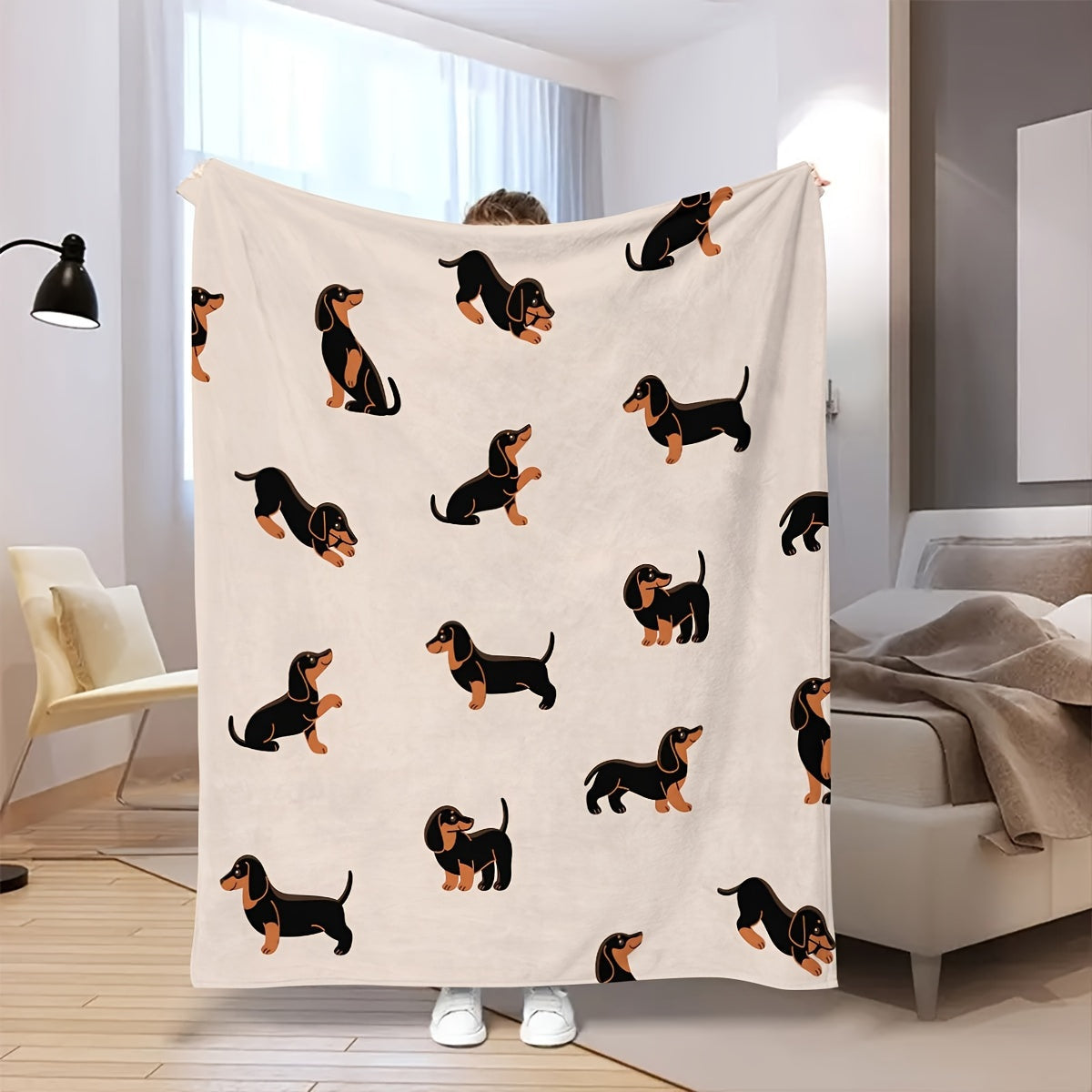 Dachshund Cozy - Soft Flannel Blanket for Pets