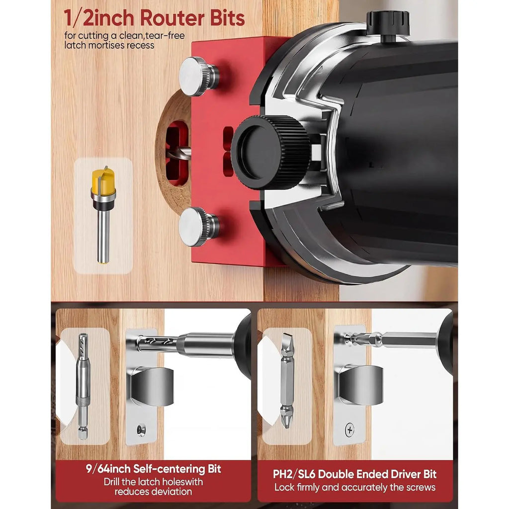 Door Latch Mortise Tool for Router
