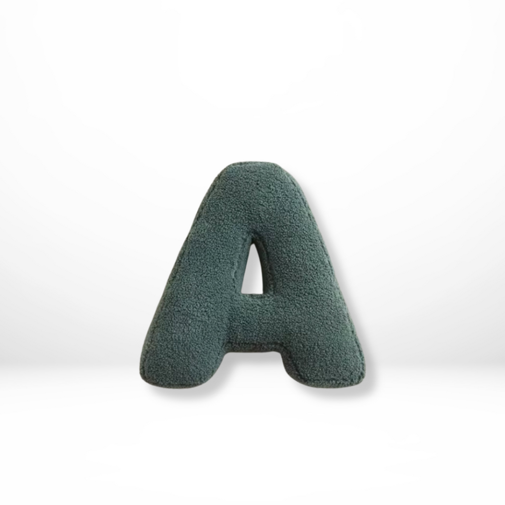 Alphabet Cushion Velura – Soft Velvet Decorative Cushion in Every Letter of the Alphabet
