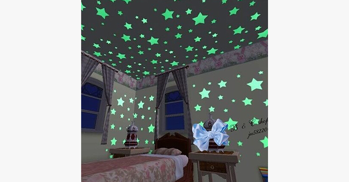 Bright Fluorescent Wall Stickers