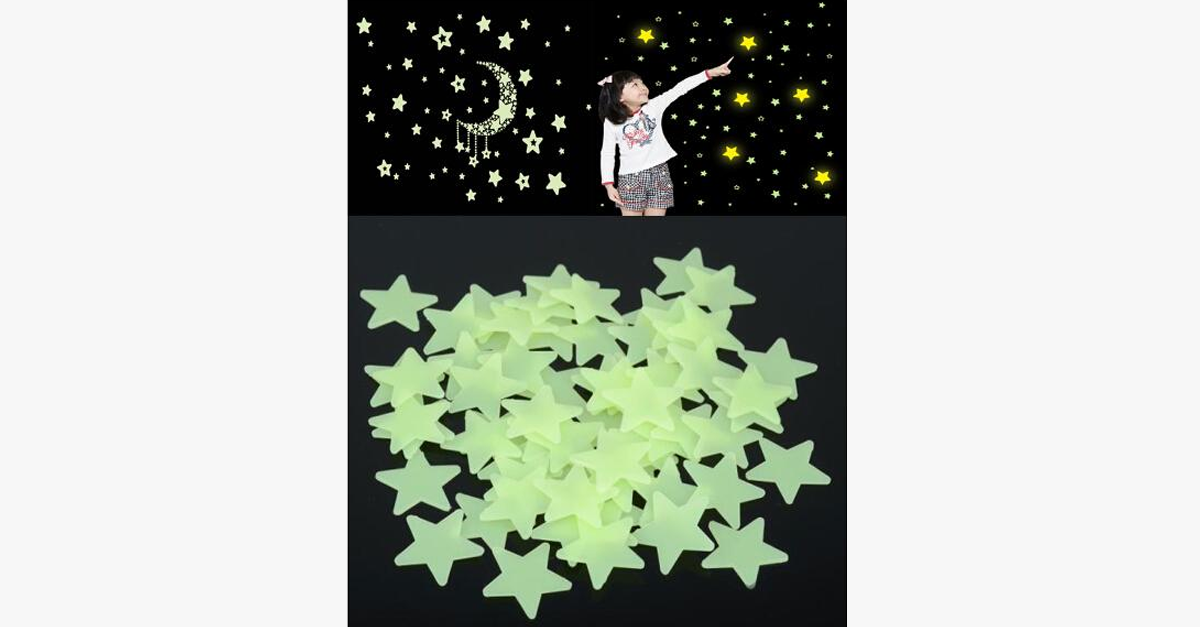 Bright Fluorescent Wall Stickers