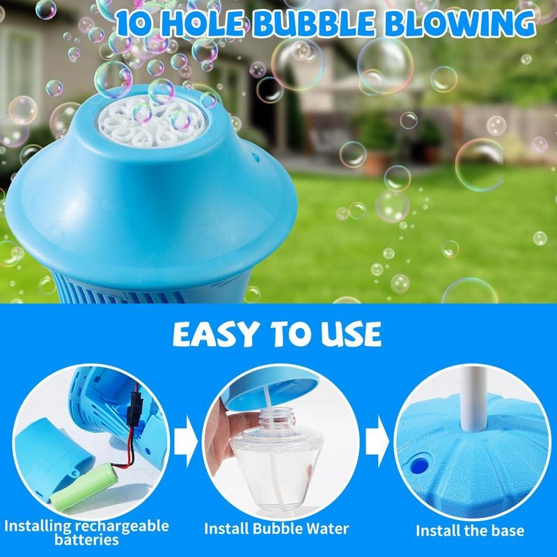 Automatic Bubble Maker for Kids | BubbleFun Magical Bubble Play | 20,000+ Bubbles/Min | Adjustable Height | Portable