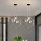 Minimalist Glass Ball Pendant Light Black