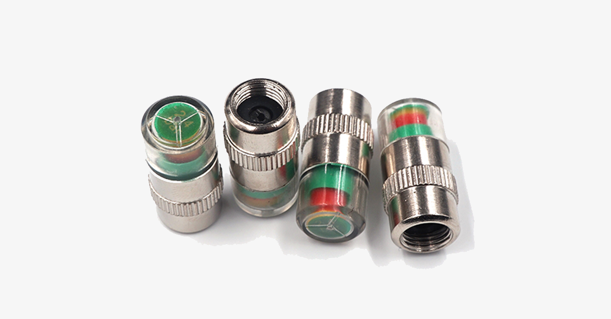 Practical Car Tire Pressure Monitors - Set of Four - Drive Safely!